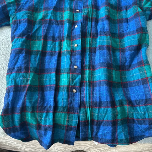 Pendleton Men’s Plaid Flannel Button Up size Large - Picture 3 of 13